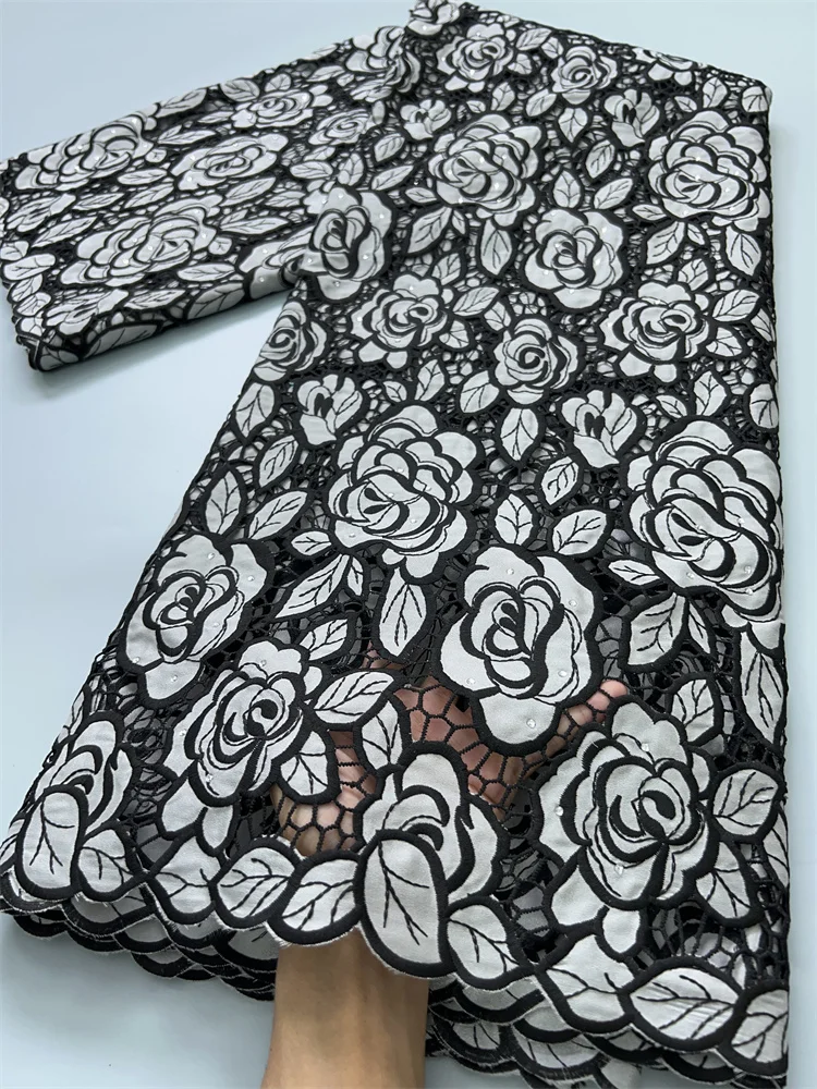 Nigerian Stones Cotton Lace Fabric 2024 Latest African Swiss Voile Lace Fabric For Women Holiday Evening Party Dresses SewTY3841
Nigerian Stones Cotton Lace Fabric 2024 Latest African Swiss Voile Lace Fabric For Women Holiday Evening Party Dresses SewTY3841