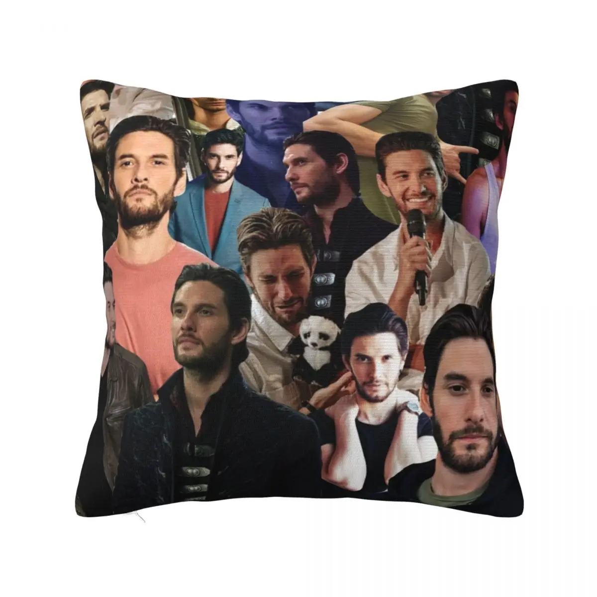 

Ben Barnes Collage Throw Pillow Pillowcases Bed Cushions christmas pillowcases Decorative Cushion Cover Couch Pillows