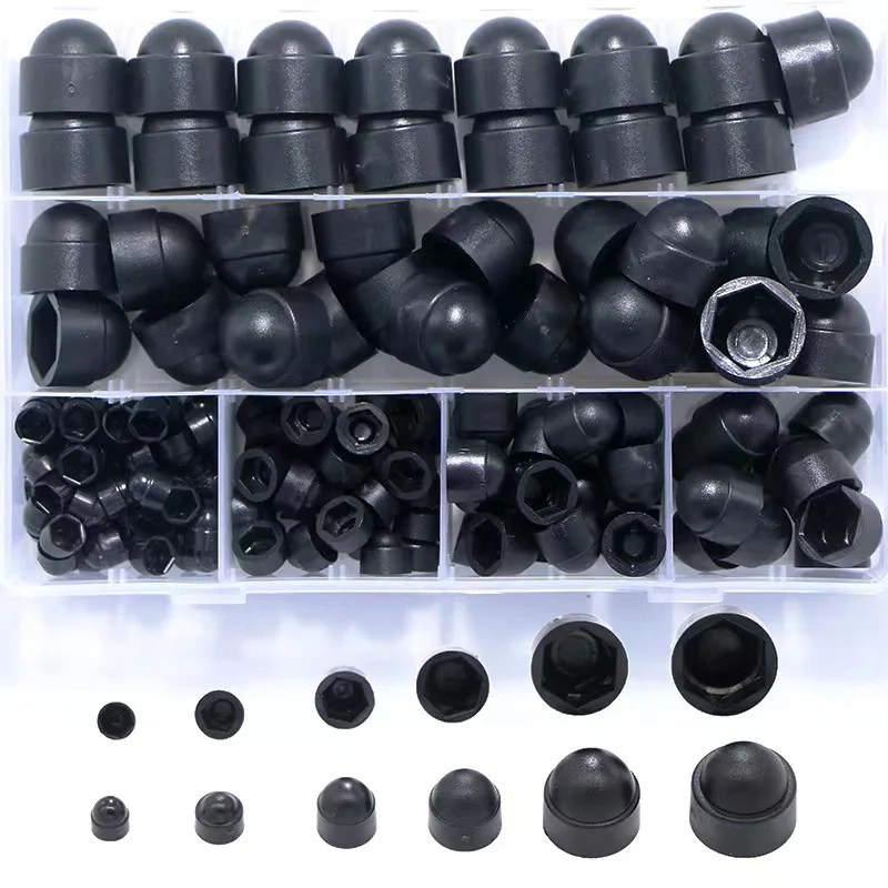 

Motor Hex Nut Caps M4 M5 M6 M8 M10 M12 M14 PE Plastic Hexagon Caps for Bolts Protect Nuts for Car Wheels Exterior Decoration