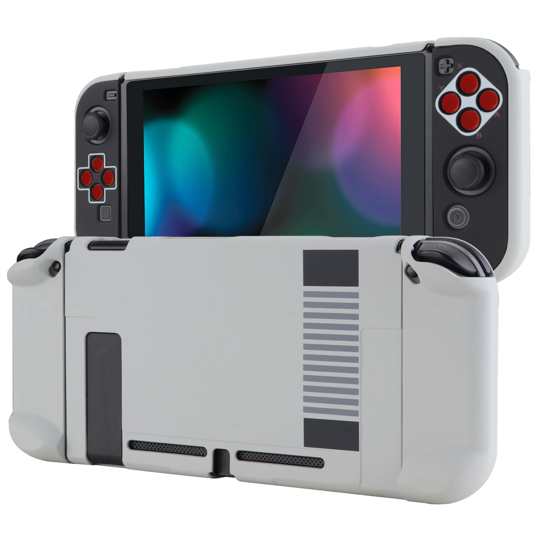 PlayVital Back Cover Joycon Separable Protector Hard Shell Protective Case with Colorful ABXY Direction Buttons for NS Switch
PlayVital Back Cover Joycon Separable Protector Hard Shell Protective Case with Colorful ABXY Direction Buttons for NS Switch