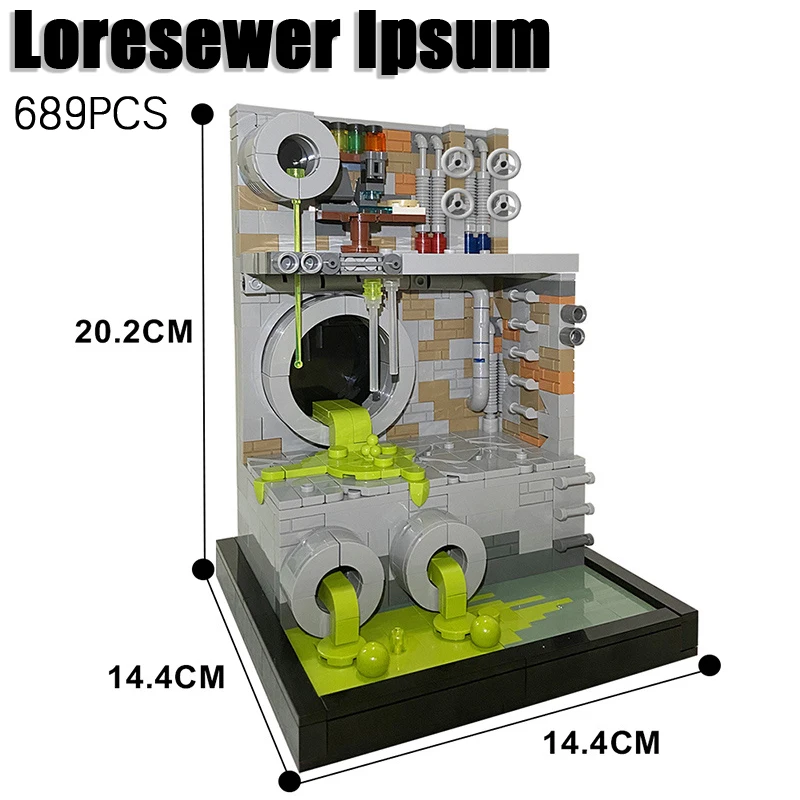MOC Idear Sewer Base Model Building Blocks Cartoon Figures City Street View Scene Laboratory Bricks Toys
MOC Idear Sewer Base Model Building Blocks Cartoon Figures City Street View Scene Laboratory Bricks Toys
