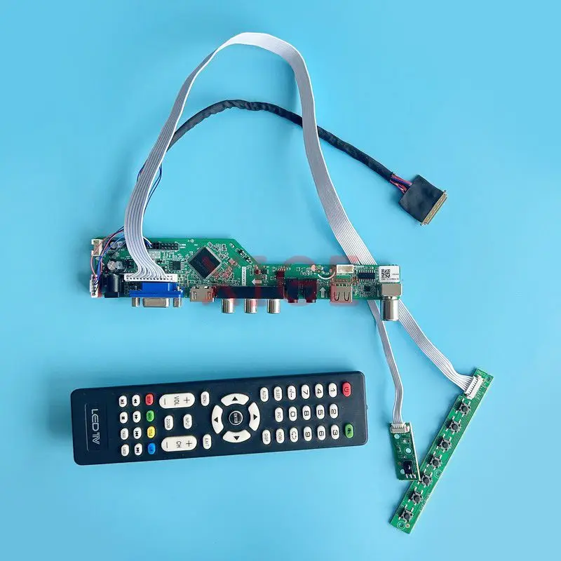 LCD Driver Board Fit LP156WH2-TLA1/B1/C1/D1/E1/F1/Q1 USB+AV+HDMI+VGA Laptop Matrix 1366*768 Kit DIY LVDS 40-Pin 15.6" TV Analog
LCD Driver Board Fit LP156WH2-TLA1/B1/C1/D1/E1/F1/Q1 USB+AV+HDMI+VGA Laptop Matrix 1366*768 Kit DIY LVDS 40-Pin 15.6" TV Analog