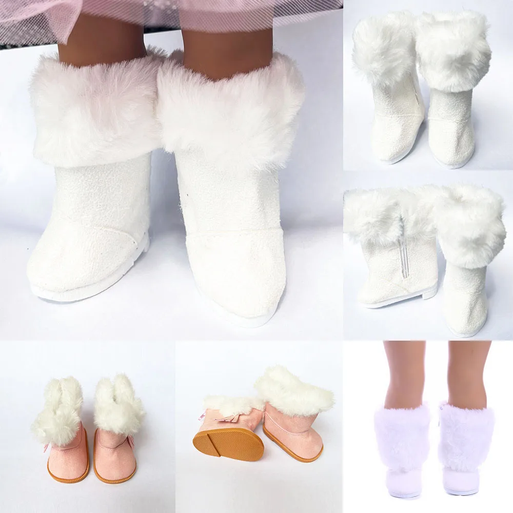 7CM Clothes Dolls Snow Boots for 18 Inch American and 43CM Height Doll Our Generation Girl`s Toy Gift Doll Shoes Accessories
7CM Clothes Dolls Snow Boots for 18 Inch American and 43CM Height Doll Our Generation Girl`s Toy Gift Doll Shoes Accessories