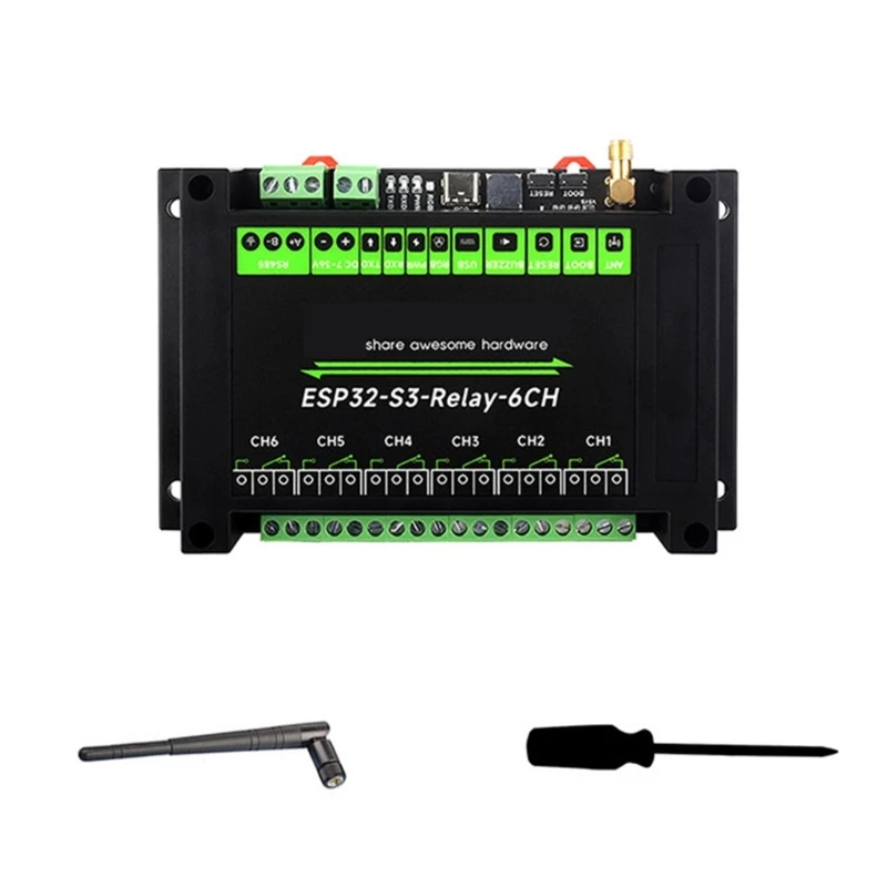 ESP32S3 6CH Wifi Relays Module Industrial Graded Wifi Relays Supports Wifi/Bluetooth-compatible/RS485 Interfaces Relays
ESP32S3 6CH Wifi Relays Module Industrial Graded Wifi Relays Supports Wifi/Bluetooth-compatible/RS485 Interfaces Relays