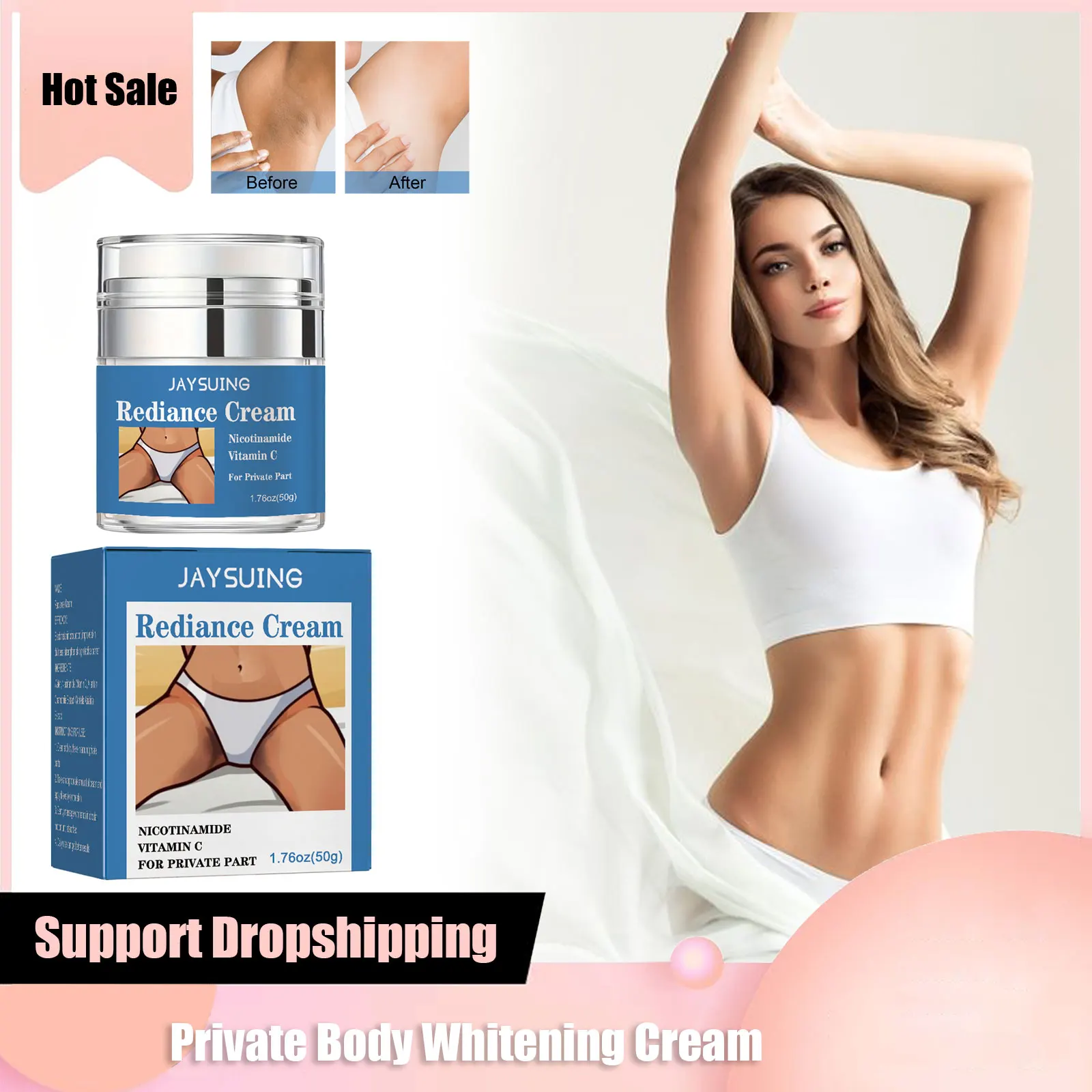 Private Parts Whitening Cream Armpit Butt Inner Thigh Elbow Bleach Remove Melanin Spots Brighten Mild Skin Care Original Product
Private Parts Whitening Cream Armpit Butt Inner Thigh Elbow Bleach Remove Melanin Spots Brighten Mild Skin Care Original Product