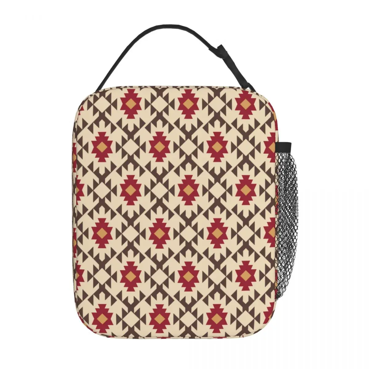 

Navajo Aztec Ethnic Insulated Lunch Bags For Picnic Tribal Southwestern Storage Food Boxes Portable Thermal Cooler Lunch Boxes