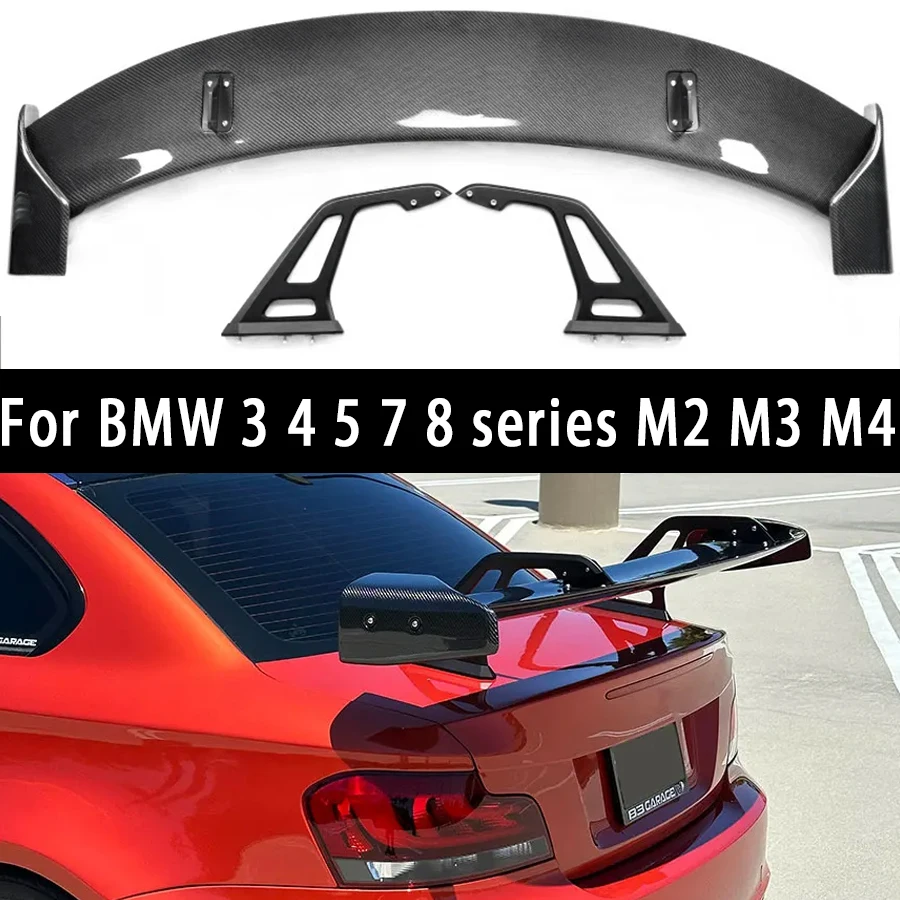 

For BMW 4 Serie G22 G23 G26 F32 F33 Carbon Fiber Spoiler Tail fins Rear Trunk Spoiler Guide Wing Rear Wing Car Diverter Body Kit