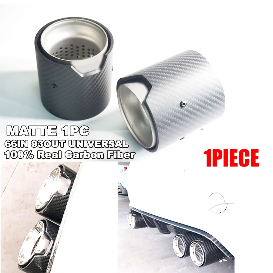 Matte Black Carbon Fiber Car Exhaust Tip Pipe 66mm Inlet 93mm Outlet For M style 1Piece
Matte Black Carbon Fiber Car Exhaust Tip Pipe 66mm Inlet 93mm Outlet For M style 1Piece
