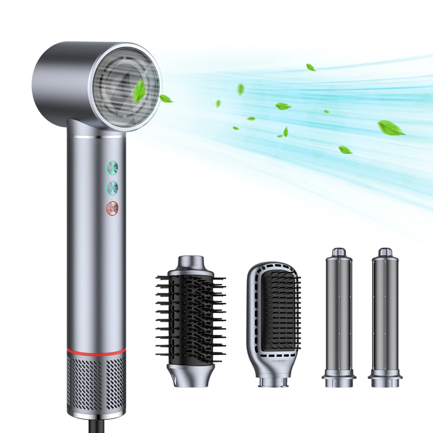 High Speed Hair Dryer Curling Iron 5 In 1 Hot Air Brush 200 Millions Negative Ionic Blow Dryer Low Noise Hairdryer Hairbrush
High Speed Hair Dryer Curling Iron 5 In 1 Hot Air Brush 200 Millions Negative Ionic Blow Dryer Low Noise Hairdryer Hairbrush