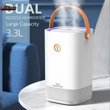 Household Air Humidifier 3300ML Double Nozzle Cool Mist Aroma Diffuser Coloful LED Light Heavy Fog Ultrasonic USB Humidificador
Household Air Humidifier 3300ML Double Nozzle Cool Mist Aroma Diffuser Coloful LED Light Heavy Fog Ultrasonic USB Humidificador