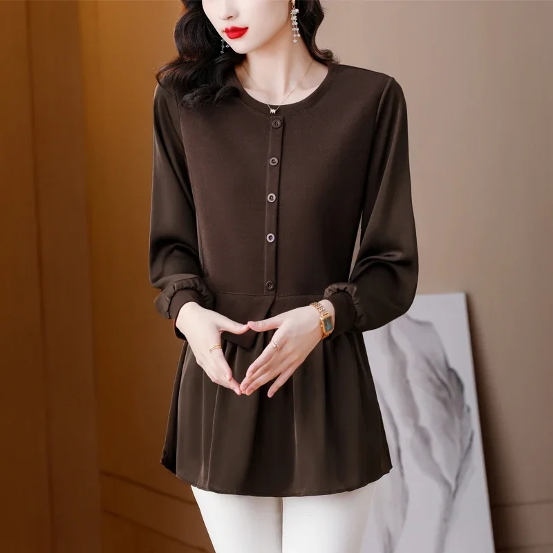 Fake Two Piece Shirts for Women 2023 Autumn New O Neck Long Sleeve Mid-length Blouse Female Casual Patchwork Clothing Elegant
Fake Two Piece Shirts for Women 2023 Autumn New O Neck Long Sleeve Mid-length Blouse Female Casual Patchwork Clothing Elegant