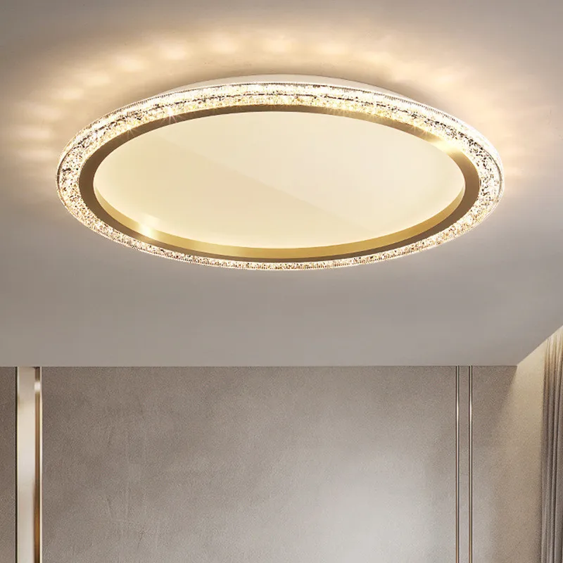 New bedroom ceiling light luxury crystal living room lamps simple modern atmosphere balcony aisle lighting
New bedroom ceiling light luxury crystal living room lamps simple modern atmosphere balcony aisle lighting