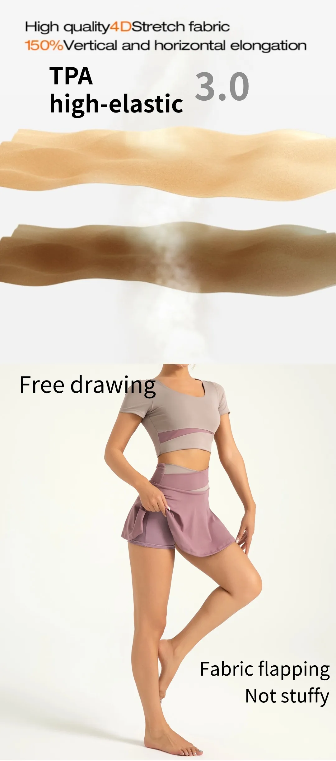 MIML Nude Feel Sports Mini Skirt Anti-Light Splice Fake Two-Piece Running Fitness Short Skirt for Women 2026 New 16 Sf0a4b576b01c428f8a79c73813fc72316