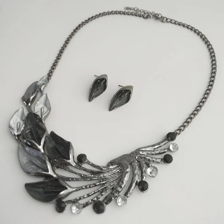 Green Purple Black Leaf Necklace Earring Sets Enamel Cocktail Statement Crystal Jewelry Set Fashion Green Leaves Nickel Free 15 Mallzona Sf0a5c8fb3d924379b1b4b25578f05df09 Green Purple Black Leaf Necklace Earring Sets Enamel Cocktail Statement Crystal Jewelry Set Fashion Green Leaves Nickel Free Mallzona