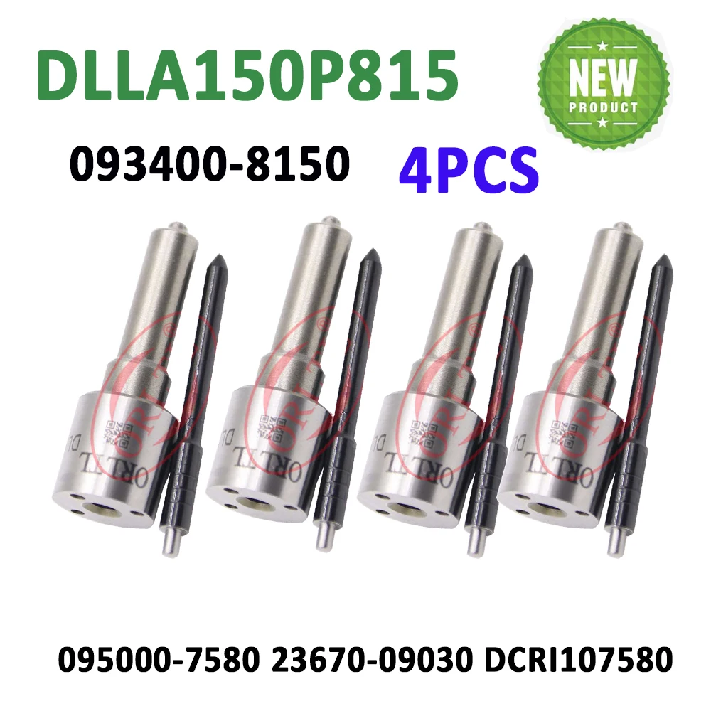 

4PCS Diesel Nozzle DLLA150P815 Fuel Injector Sprayer DLLA 150 P 815 Nozzle 093400-8150 23670-09030 DCRI107580 095000-7580