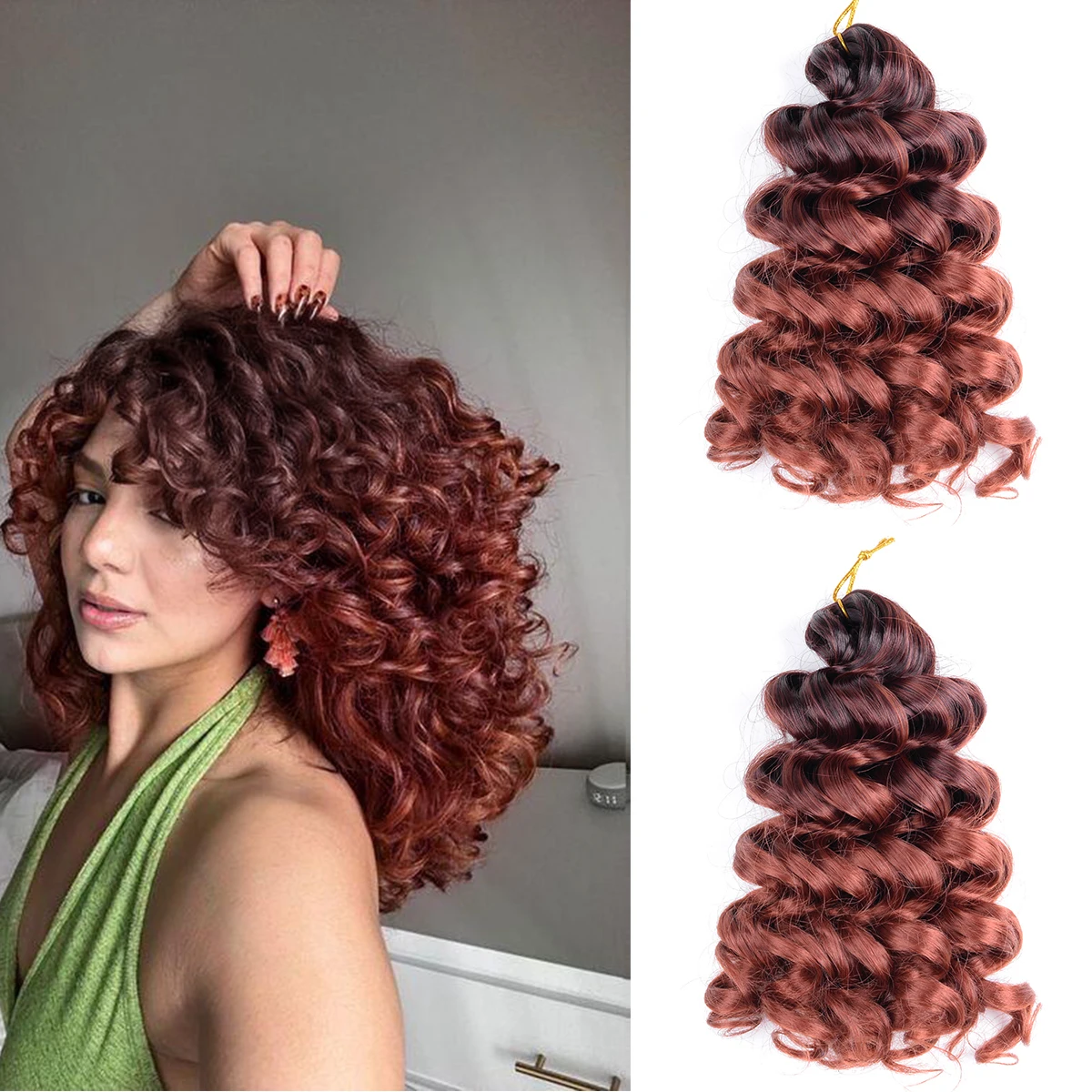 Short Ocean Wave Crochet Hair 12 Inch Deep Water Wave Curly Crochet Braids Synthetic Braiding Hair Extension For Women
Short Ocean Wave Crochet Hair 12 Inch Deep Water Wave Curly Crochet Braids Synthetic Braiding Hair Extension For Women