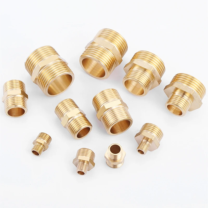 

Brass Pipe Hex Nipple Fitting Quick Coupler Adapter 1/8 1/4 3/8 1/2 3/4 1 BSP Male to Male Thread Water Oil Gas Connector