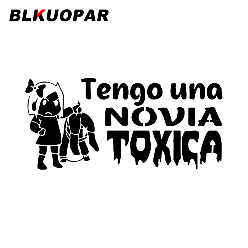 Наклейки на автомобиль BLKUOPAR Tengo Una невесты Toxica, креативные испанские наклейки, защита от солнца, высечка, фургон, бампер, украшение для автомобиля
Наклейки на автомобиль BLKUOPAR Tengo Una невесты Toxica, креативные испанские наклейки, защита от солнца, высечка, фургон, бампер, украшение для автомобиля
