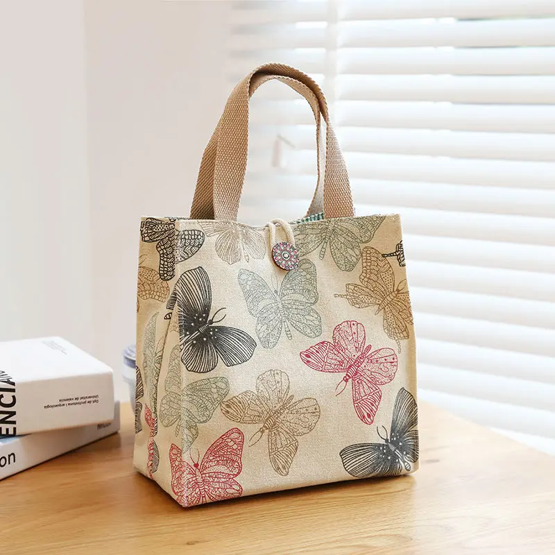 Canvas Handheld Bento Bag Fashionable Cute Cartoon Japanese Working Mother Lunch Bags
Canvas Handheld Bento Bag Fashionable Cute Cartoon Japanese Working Mother Lunch Bags