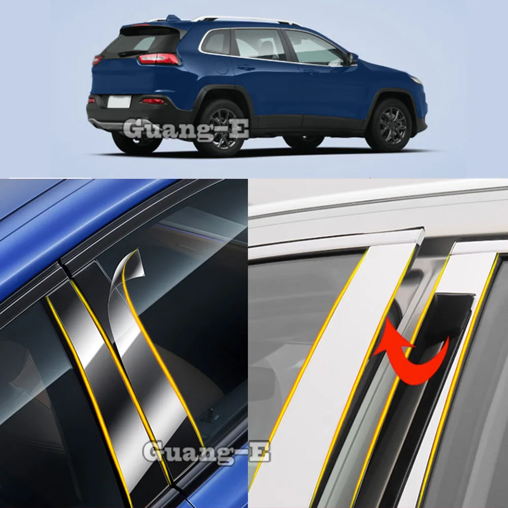 Автомобильный тпу/глянцевый зеркальный столб для Jeep Cherokee 2014, 2015, 2016, 2017, 2018-2022, отделка двери, оконная литьевая наклейка, 6 шт.
Автомобильный тпу/глянцевый зеркальный столб для Jeep Cherokee 2014, 2015, 2016, 2017, 2018-2022, отделка двери, оконная литьевая наклейка, 6 шт.