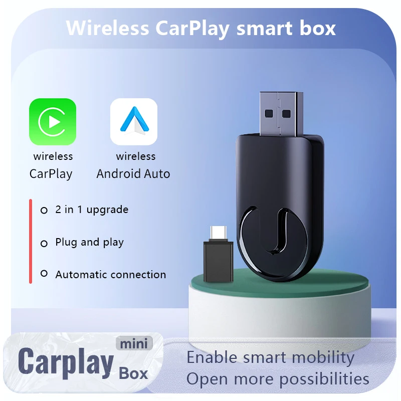 Беспроводной CarPlay Android автоматический беспроводной адаптер Smart Mini Box Plug And Play WiFi быстрое подключение универсальное
Беспроводной CarPlay Android автоматический беспроводной адаптер Smart Mini Box Plug And Play WiFi быстрое подключение универсальное 
