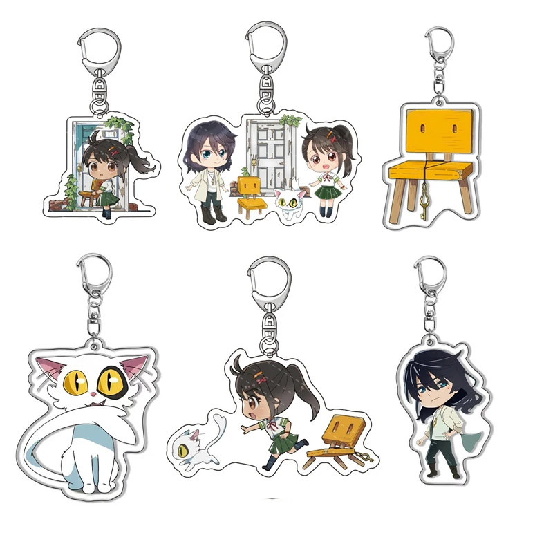 

Anime Suzume No Tojimari Keychain Daijin Cat Iwado Munakata Sota Pendant Keyring Bag Accessories Car Key Chain Jewelry Fans Bir