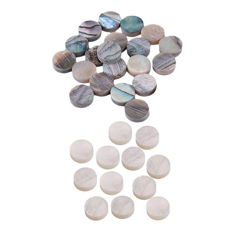 32Pcs Inlay Dots: 20Pcs Green Paua Abalone Inlay Dots & 12Pcs White Mother Of Pearl Luthier Dots Inlay Fret Side Marker
32Pcs Inlay Dots: 20Pcs Green Paua Abalone Inlay Dots & 12Pcs White Mother Of Pearl Luthier Dots Inlay Fret Side Marker