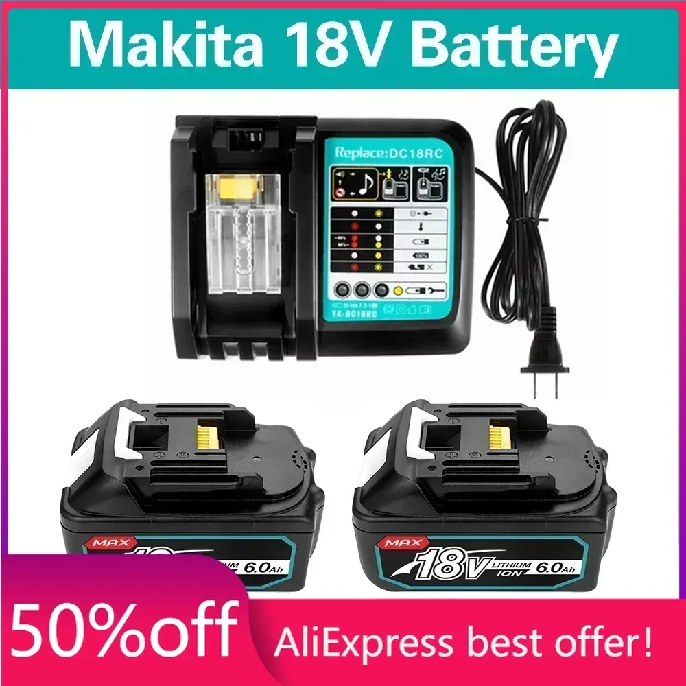 New BL1860 18650 Rechargeable Battery 18V 6.0Ah Lithium ion for Makita 18v Battery BL1840 BL1850 BL1830 BL1860B LXT Power Tool
New BL1860 18650 Rechargeable Battery 18V 6.0Ah Lithium ion for Makita 18v Battery BL1840 BL1850 BL1830 BL1860B LXT Power Tool