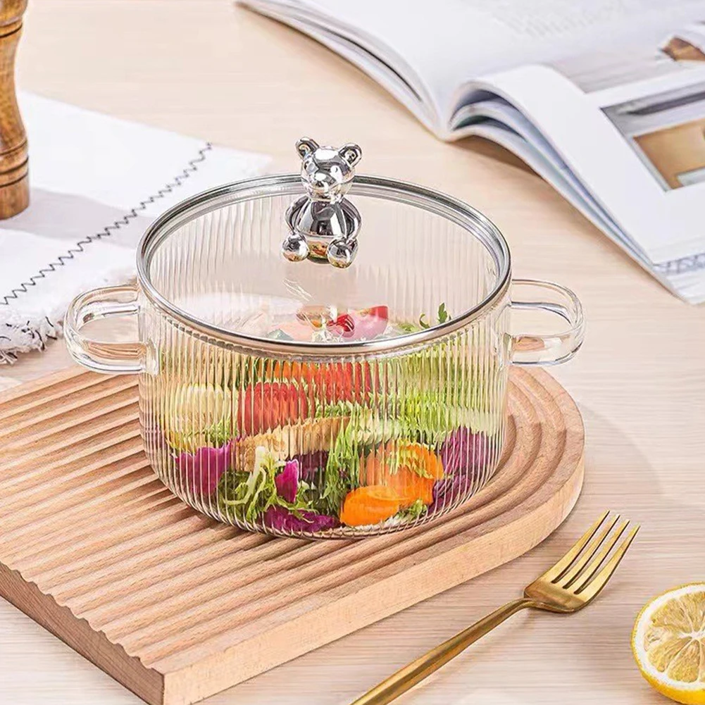 Creative Glass Cooking Soup Pot With Lid Japanese Kitchen Cookware Set Pan Transparent Household Heat Resistant Hot Pot
Creative Glass Cooking Soup Pot With Lid Japanese Kitchen Cookware Set Pan Transparent Household Heat Resistant Hot Pot