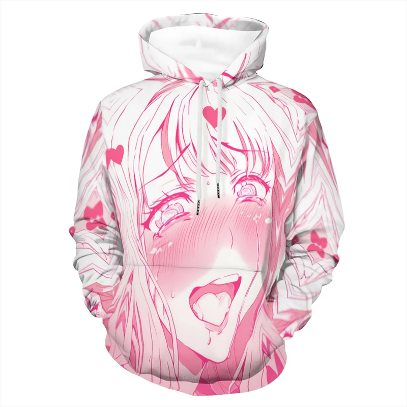 

Sexy Anime Girl Hoodie 3D Hentai Graphic Hoodies For Men Women Comfy Clothes Casual Pullovers Ahegao Pattern Sweatshirt Hooded