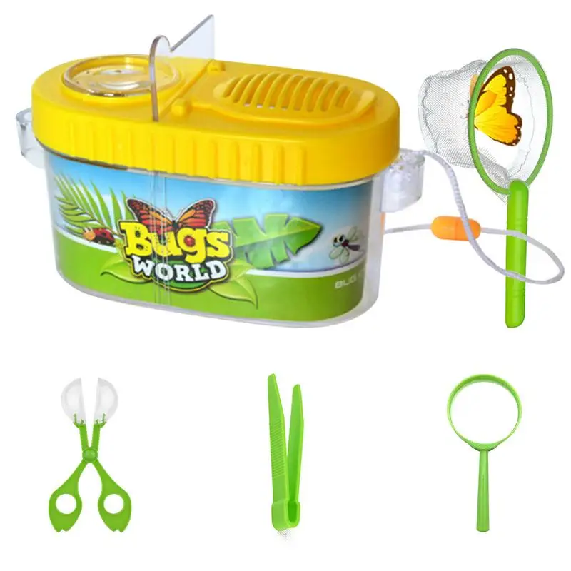 Kids Insect Catching Box Creative Insect Observation Box Insect Catcher Kit With Butterfly Net Magnifying Glass Clip Educational
Kids Insect Catching Box Creative Insect Observation Box Insect Catcher Kit With Butterfly Net Magnifying Glass Clip Educational