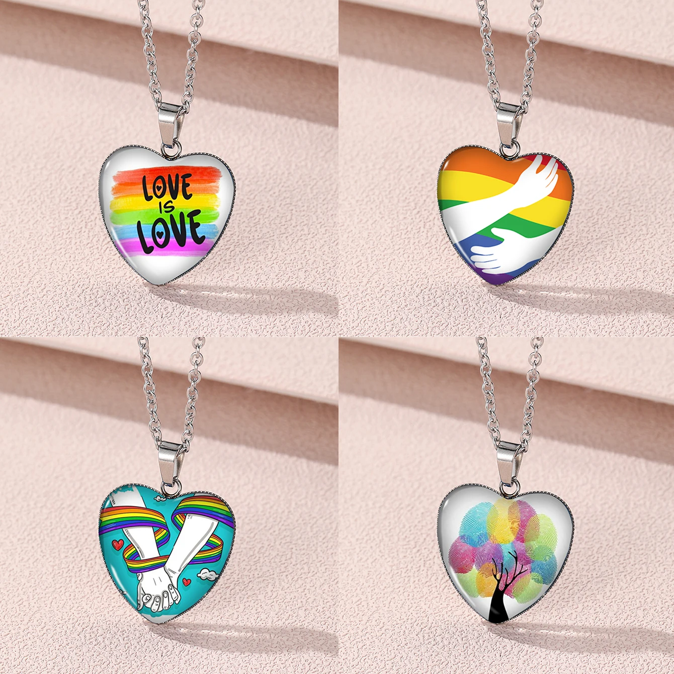 Ожерелье с надписью Love Rainbow Couple, стеклянные подвески с кабошоном, ручная работа, модные ювелирные изделия, 2024
Ожерелье с надписью Love Rainbow Couple, стеклянные подвески с кабошоном, ручная работа, модные ювелирные изделия, 2024