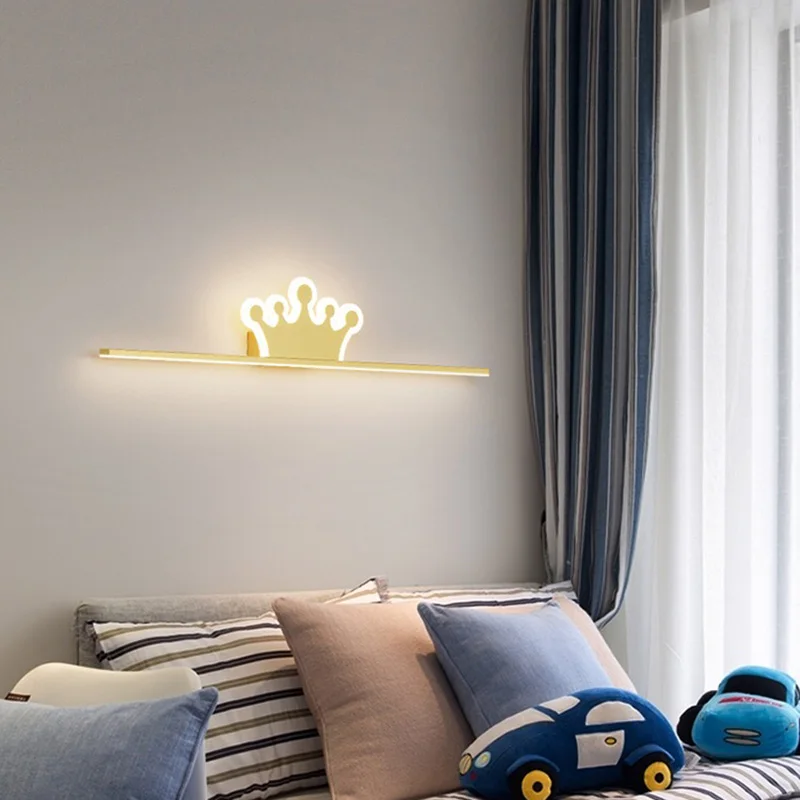 

Wall lamp bedside lamp bedroom modern crown living room background wall lamp lighting hotel internet celebrity aisle stairwell l