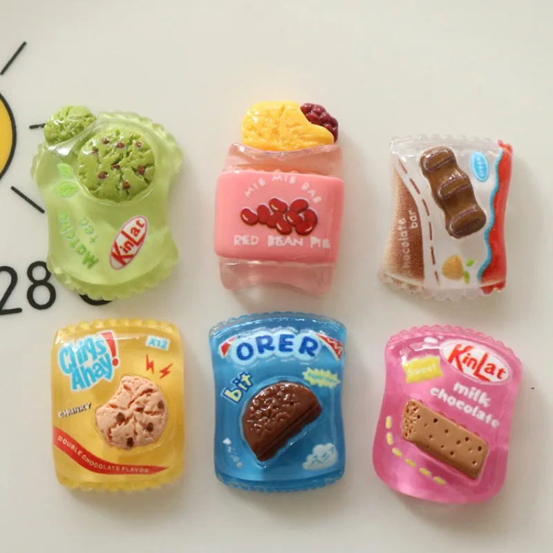6Pcs Wholesale of resin jewelry accessories hair clips DIY materials cream glue phone case patches transparent chocolate wafer
6Pcs Wholesale of resin jewelry accessories hair clips DIY materials cream glue phone case patches transparent chocolate wafer
