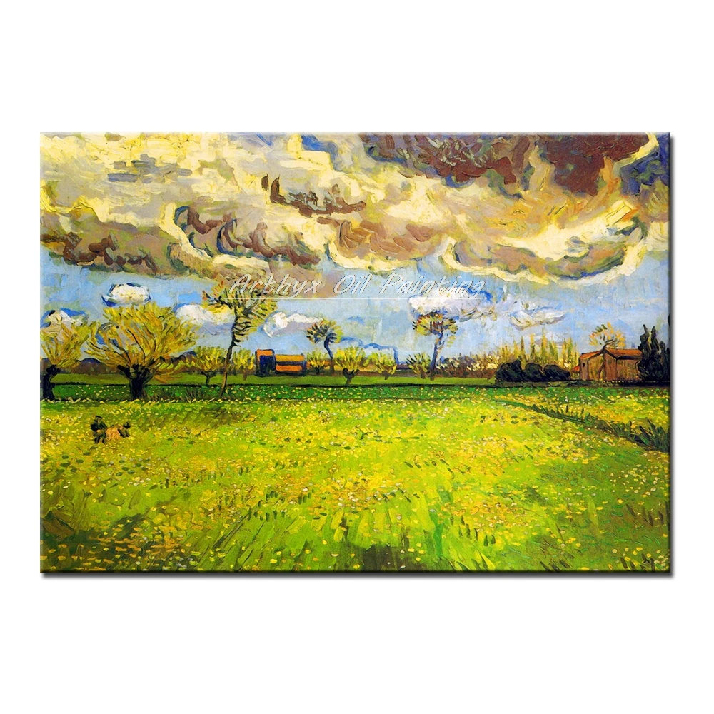 

Hand Made The Storm The Sky Paintings Hand Painted Vincent Van Gogh Famous Oil Painting On Canvas,Wall Picture For Living Room