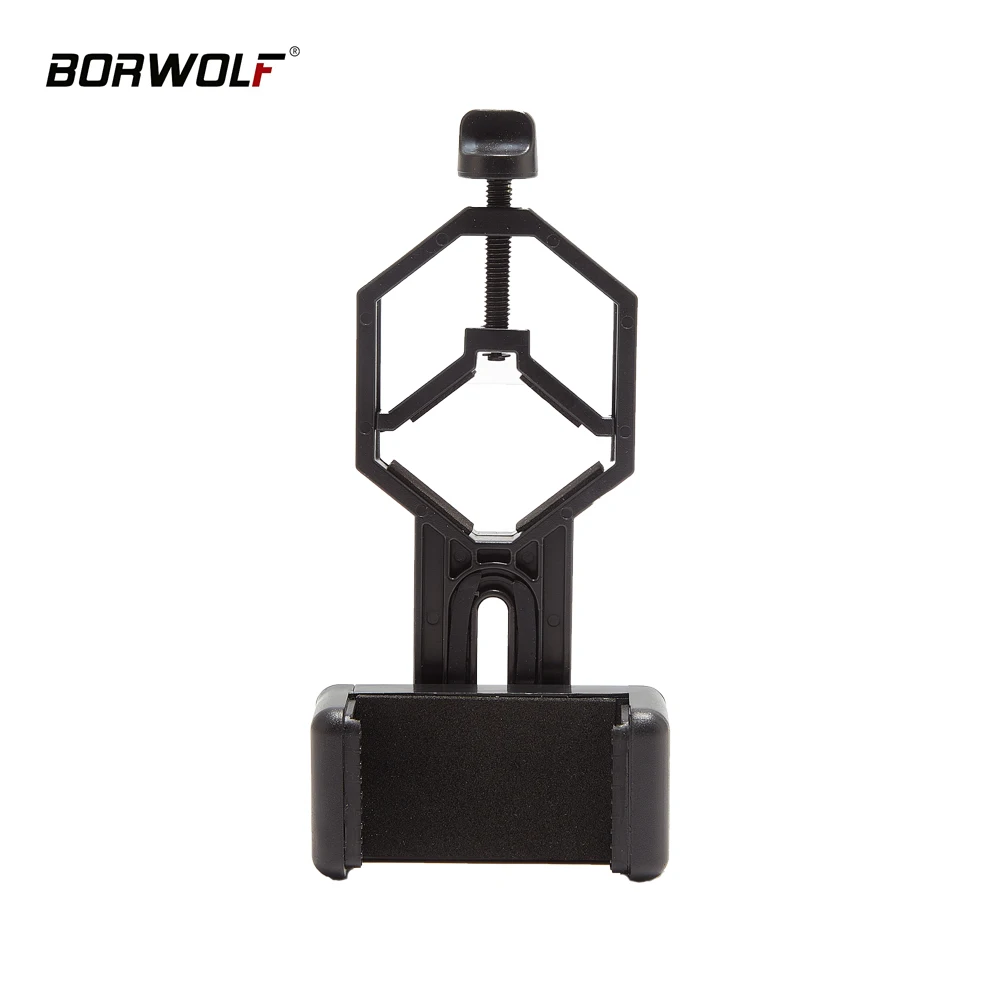 

BORWOLF Cell Phone Adapter Plastic for Monocular Microscope Telescope Binoculars Spotting Scope Mobile Phone Clip Bracket