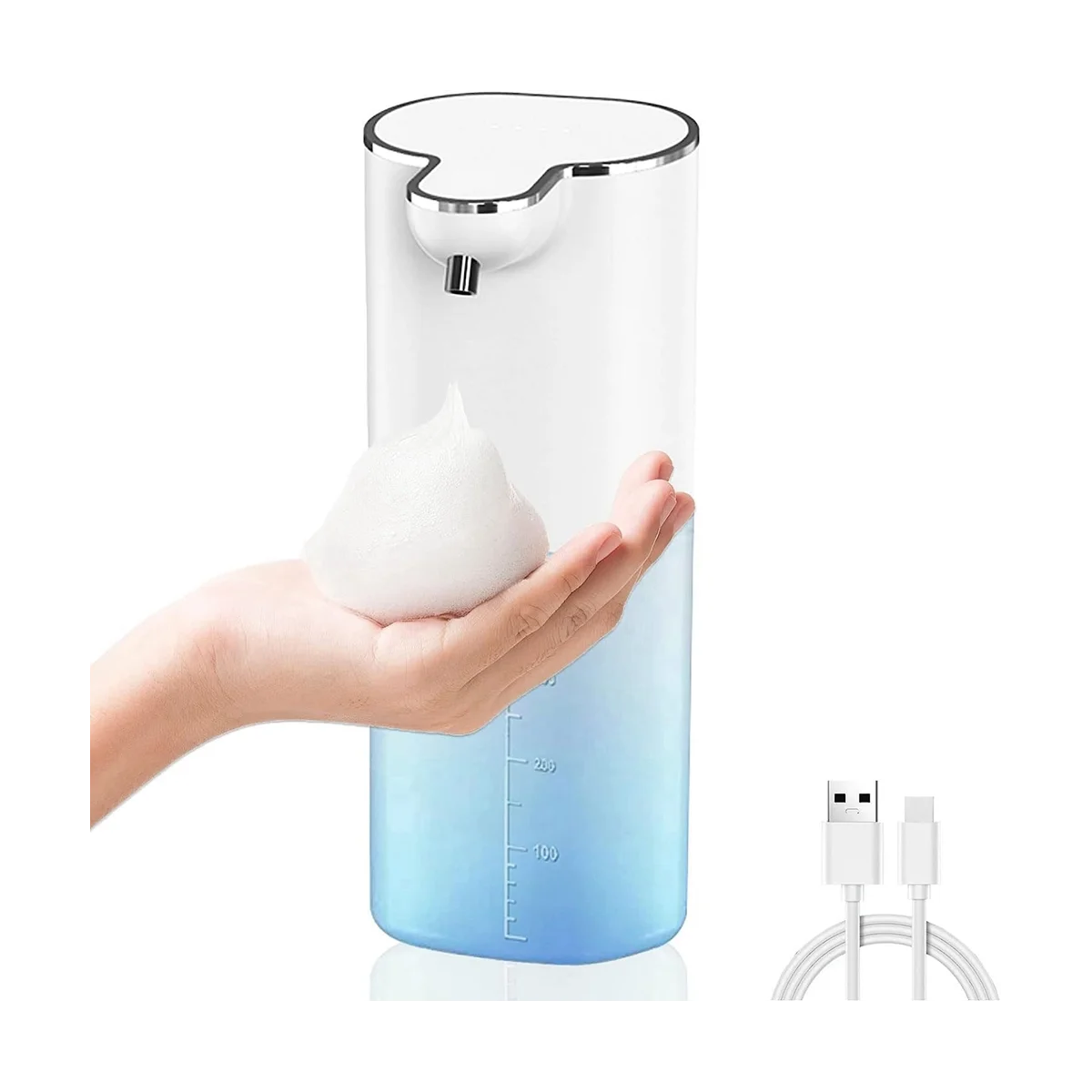 Automatic Liquid Soap Dispenser, 13.5Oz/400ML Wall Mount Soap Dispenser, USB Rechargeable, Touchless Hand & Dish Soap A
Automatic Liquid Soap Dispenser, 13.5Oz/400ML Wall Mount Soap Dispenser, USB Rechargeable, Touchless Hand & Dish Soap A