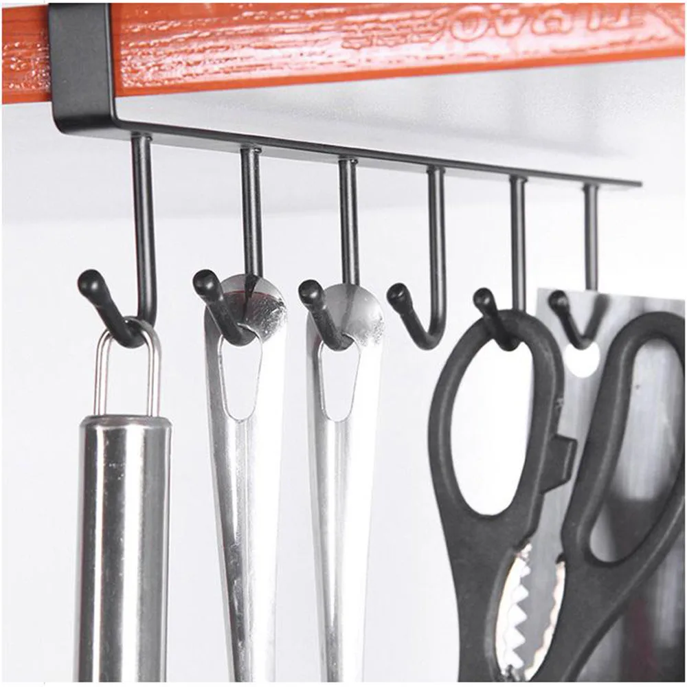 1Pcs 6 Hooks Iron Kitchen Storage Shelf Kitchen Cupboard Hanging Hooks Cup Holder Hanging Towel Gadgets Hanger Kitchen Organizer
1Pcs 6 Hooks Iron Kitchen Storage Shelf Kitchen Cupboard Hanging Hooks Cup Holder Hanging Towel Gadgets Hanger Kitchen Organizer