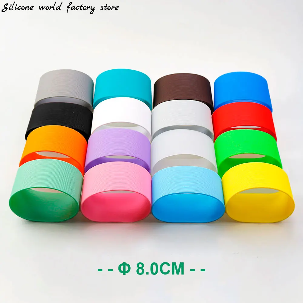 16 Colors 8.0CM Threaded Silicone Cup Cover 80MM Cup Sleeve Protective Cover Non-slip Heat Insulation Coffee Cup Cover
16 Colors 8.0CM Threaded Silicone Cup Cover 80MM Cup Sleeve Protective Cover Non-slip Heat Insulation Coffee Cup Cover