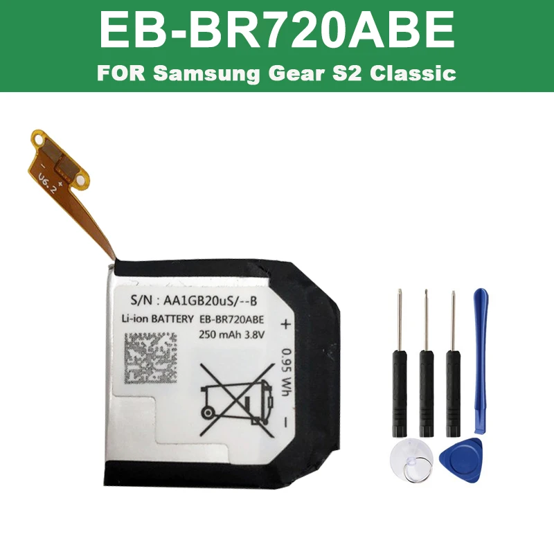 EB-BR720ABE Smart Watch Battery For Samsung Gear S2 classic SM-R720 SM-R732 R720 R732 250mAh Replacement Battery Batteria
EB-BR720ABE Smart Watch Battery For Samsung Gear S2 classic SM-R720 SM-R732 R720 R732 250mAh Replacement Battery Batteria