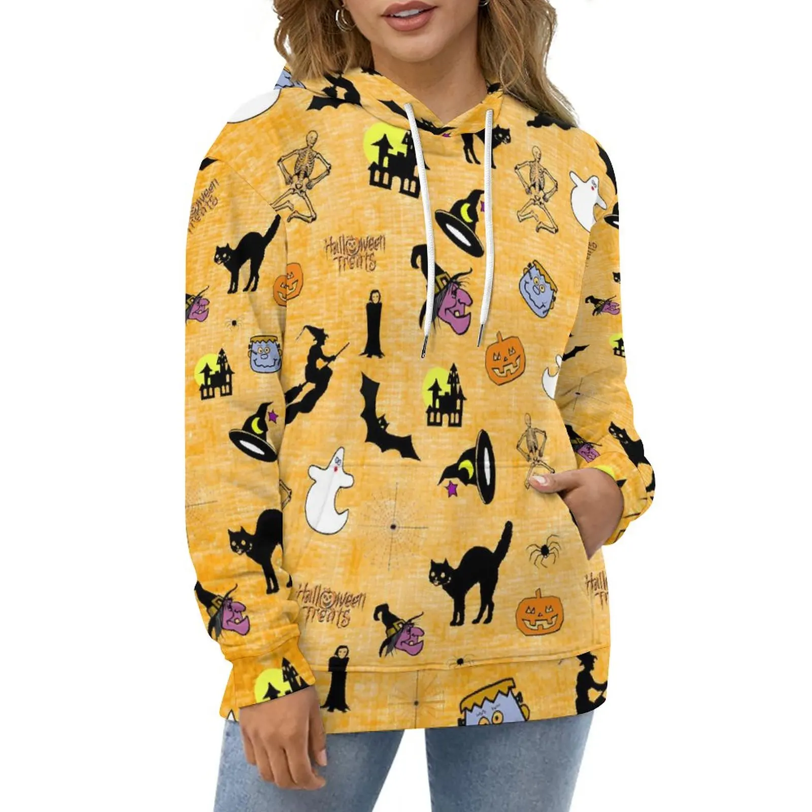 Halloween Hoodies Cat and Baw Street Wear Oversized Pullover Hoodie Unisex Long-Sleeve Retro Pattern Casual Hooded Sweatshirts
Halloween Hoodies Cat and Baw Street Wear Oversized Pullover Hoodie Unisex Long-Sleeve Retro Pattern Casual Hooded Sweatshirts