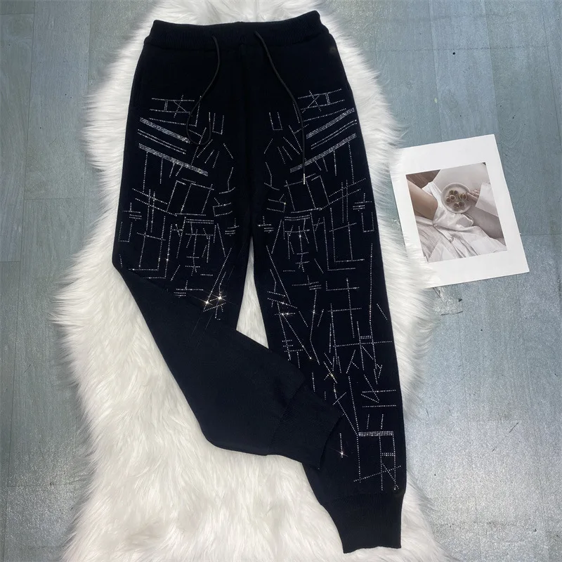 Women Harem Pants Sweatpants For Fall Drawstring Stretchy Sweater Pants Women Casual Black Harem Pants Thick Stretchy Pants
Women Harem Pants Sweatpants For Fall Drawstring Stretchy Sweater Pants Women Casual Black Harem Pants Thick Stretchy Pants