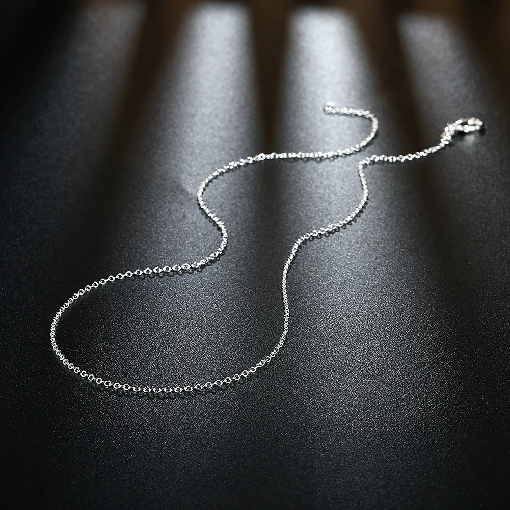 10PCS High quality 925 Sterling Silver 1MM circle chain necklace 45-60CM jewelry women wedding fashion party for pendant
10PCS High quality 925 Sterling Silver 1MM circle chain necklace 45-60CM jewelry women wedding fashion party for pendant