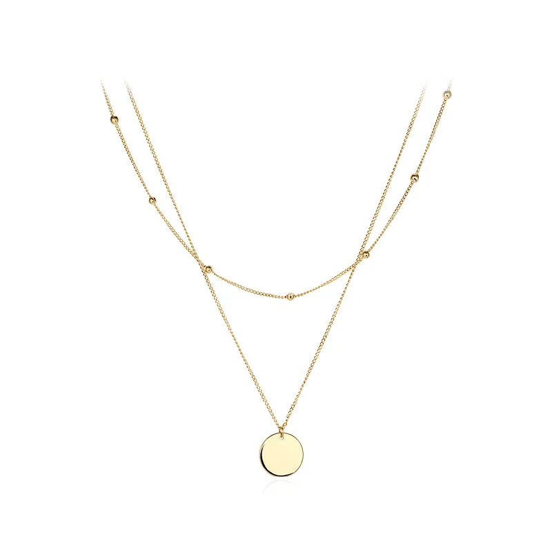 Double necklace female clavicle chain trend fashion pendant niche simple necklace
Double necklace female clavicle chain trend fashion pendant niche simple necklace