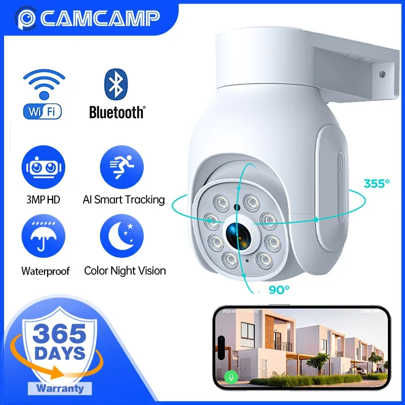 Camcamp Wifi Security Surveillance Camera 3MP Outdoor IP66 Waterproof Motion Alarm Smart Detect Baby Monitor P2P Eseecloud APP
Camcamp Wifi Security Surveillance Camera 3MP Outdoor IP66 Waterproof Motion Alarm Smart Detect Baby Monitor P2P Eseecloud APP