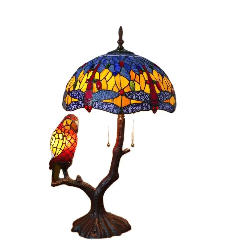 Blue Parrot Dragonfly Table Lamp Living Room Bar Restaurant Luxury Vintage Fancy Tiffany Standing Night Light D31101
Blue Parrot Dragonfly Table Lamp Living Room Bar Restaurant Luxury Vintage Fancy Tiffany Standing Night Light D31101