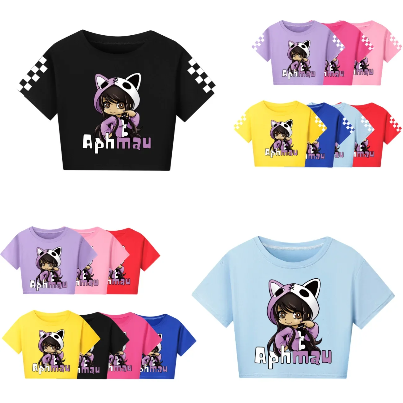 Модная футболка APHMAU, Детская летняя одежда для девочек, футболка с коротким рукавом для мальчиков, теннисная футболка, детские спортивные топы для бега
Модная футболка APHMAU, Детская летняя одежда для девочек, футболка с коротким рукавом для мальчиков, теннисная футболка, детские спортивные топы для бега