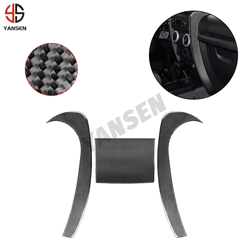 For Jeep Wrangler JK 2007-2010 Real Carbon Fiber Car Interior Instrument Panel Trim Sticker Decoration Modification Accessories
For Jeep Wrangler JK 2007-2010 Real Carbon Fiber Car Interior Instrument Panel Trim Sticker Decoration Modification Accessories