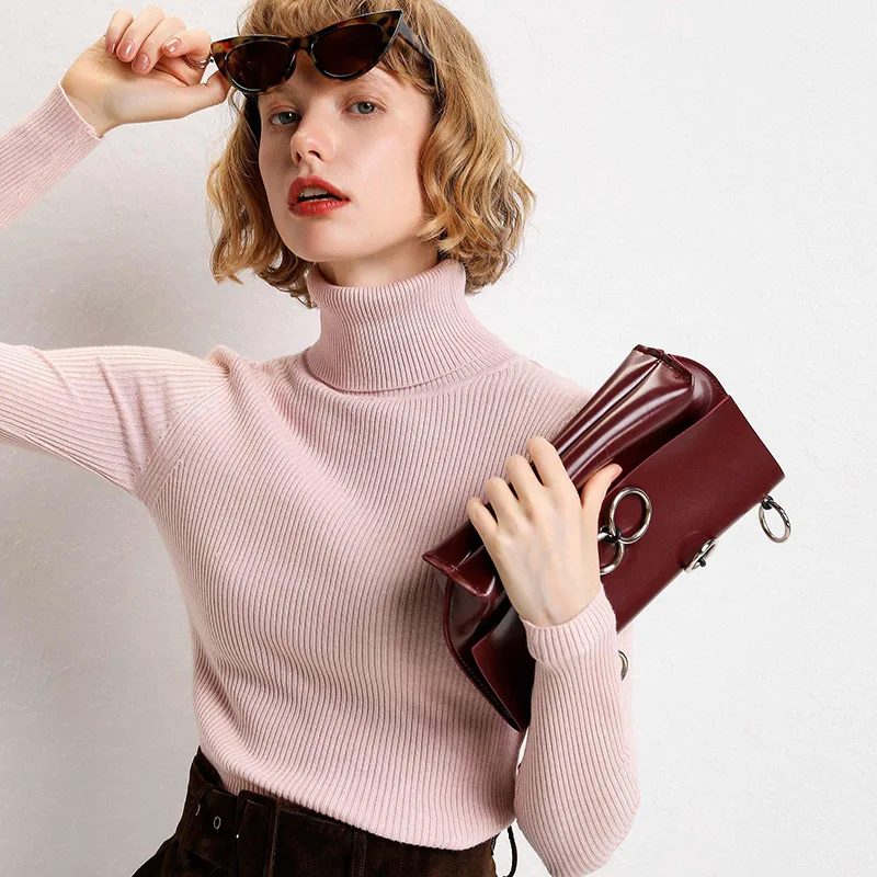 2023 Autumn And Winter Women's Slim Fit Thickened Stripped Sweater Female High Polo Neck Knitted Wool Pullover
2023 Autumn And Winter Women's Slim Fit Thickened Stripped Sweater Female High Polo Neck Knitted Wool Pullover