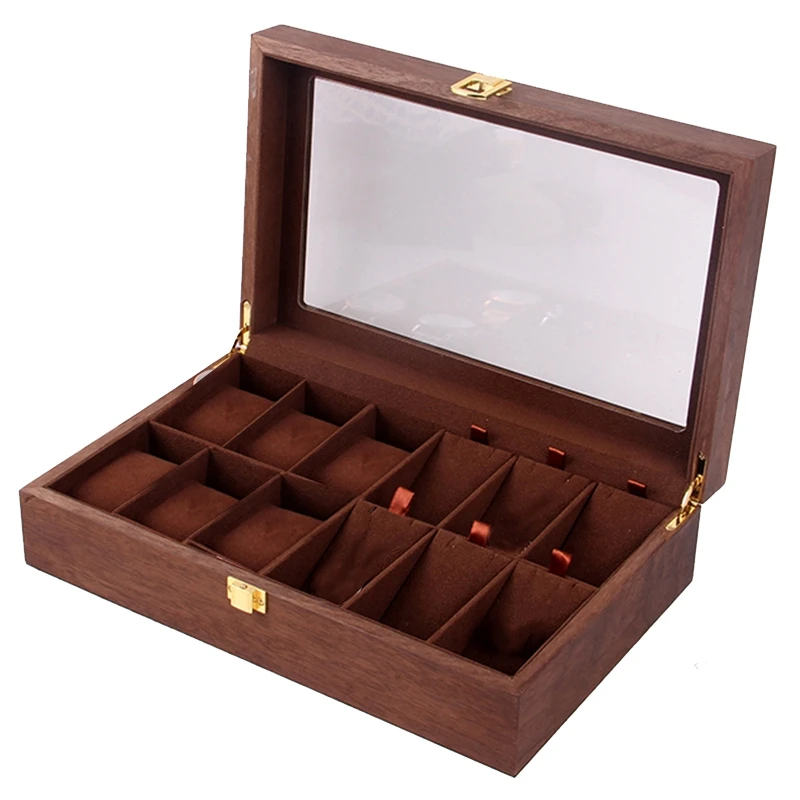 Upgraded Watch Box,Jewelry Organizer Holder Jewelry Display Box Necklace Storage Organizer With Top Glass
Upgraded Watch Box,Jewelry Organizer Holder Jewelry Display Box Necklace Storage Organizer With Top Glass